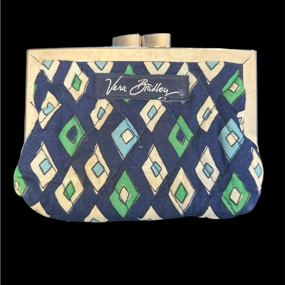 Vera Bradley Mosaic Mediterranean Kisslock Coin Purse